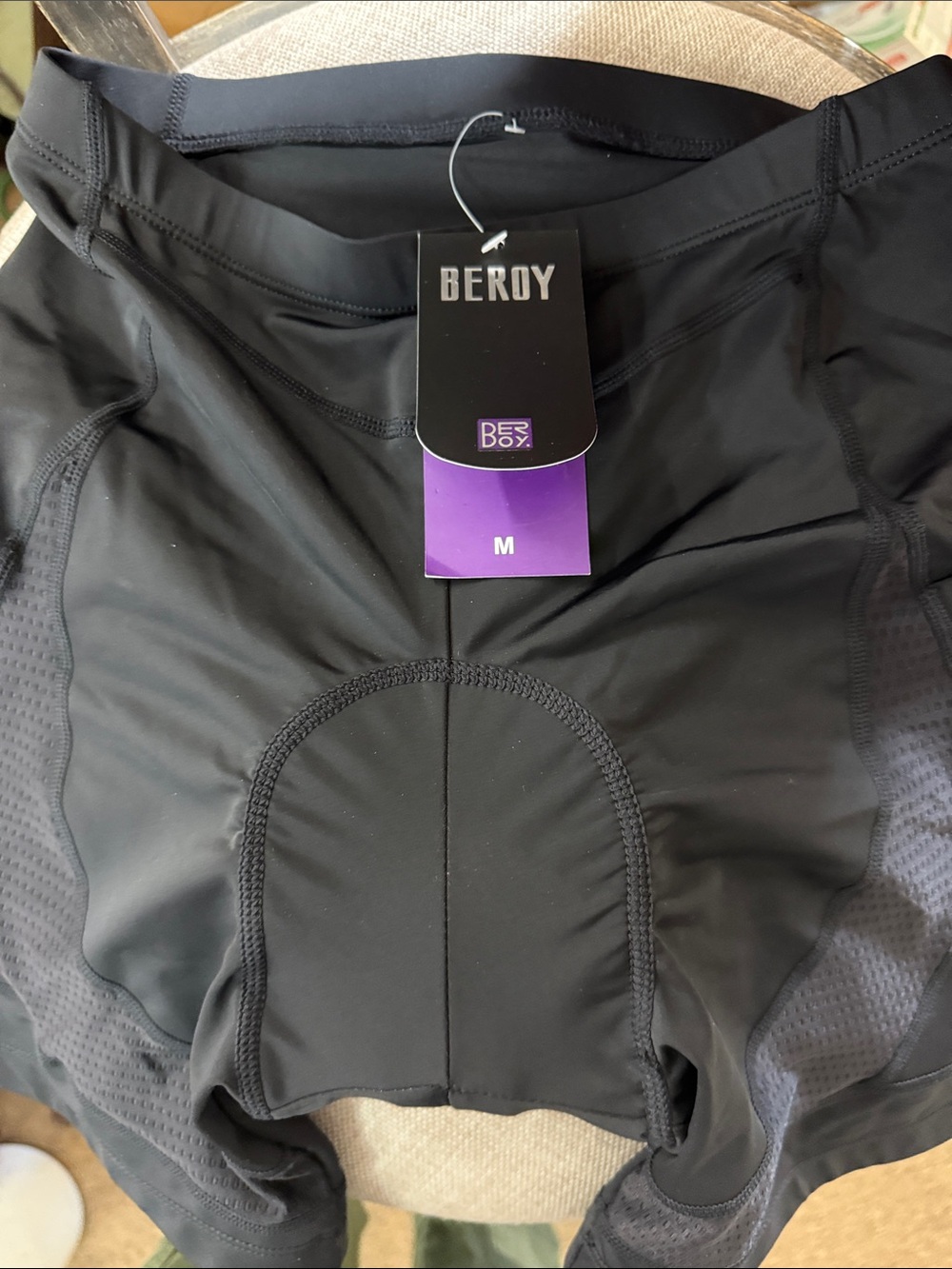 BEROY Women's Black Bike Shorts - Padded Cycling Shorts